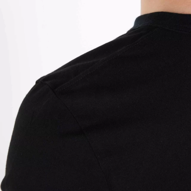 1083 - T-SHIRT MANCHES LONGUES DROIT 305 UNI coton bio noir Homme