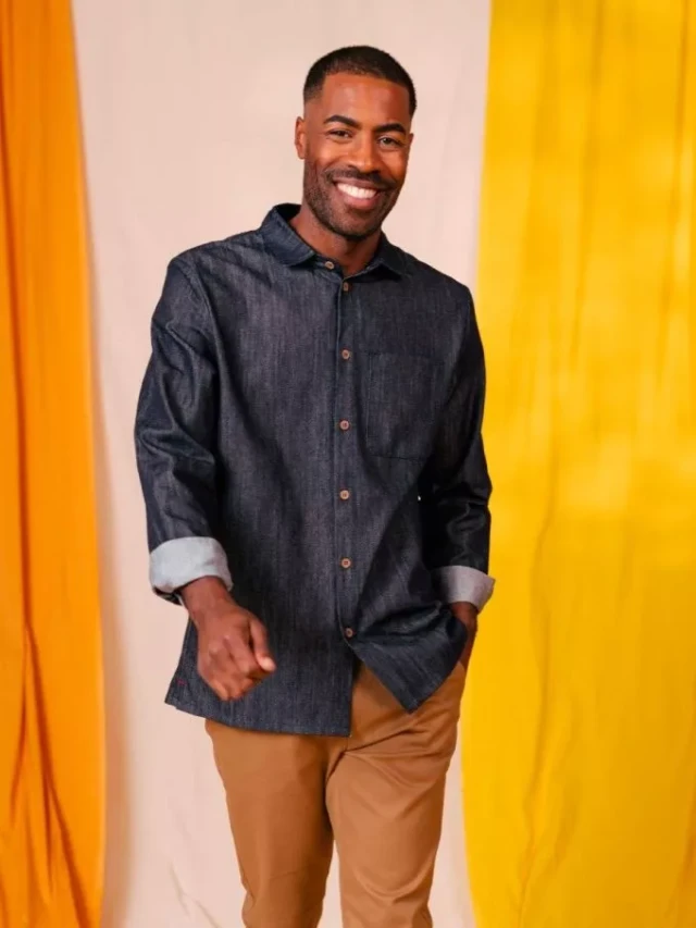 1083 - Chemise denim indigo 370