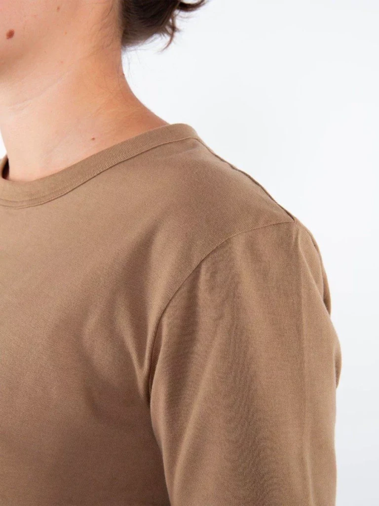 1083 - T-SHIRT DROIT 404 UNI coton bio moka Femme