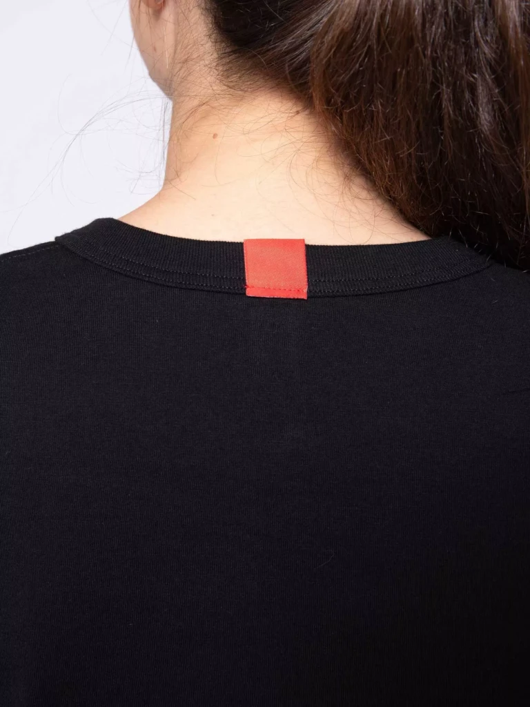 1083 - T-SHIRT DROIT 404 UNI coton bio noir Femme