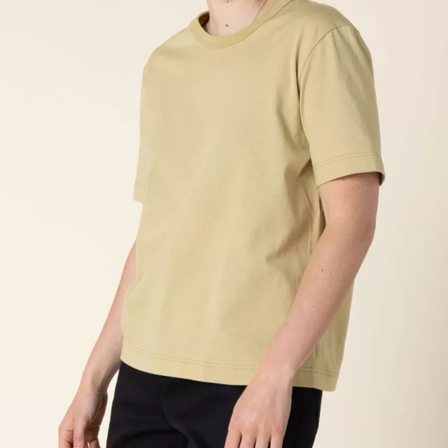 1083 - T-SHIRT DROIT 404 UNI coton bio vert chartreuse Femme