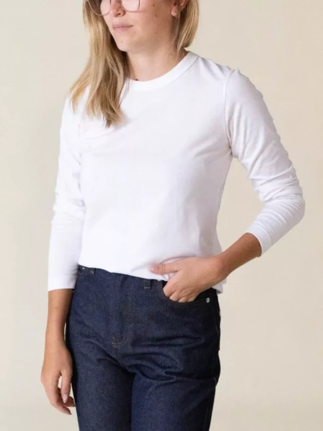 1083 - T-shirt manches longues droit 405 uni