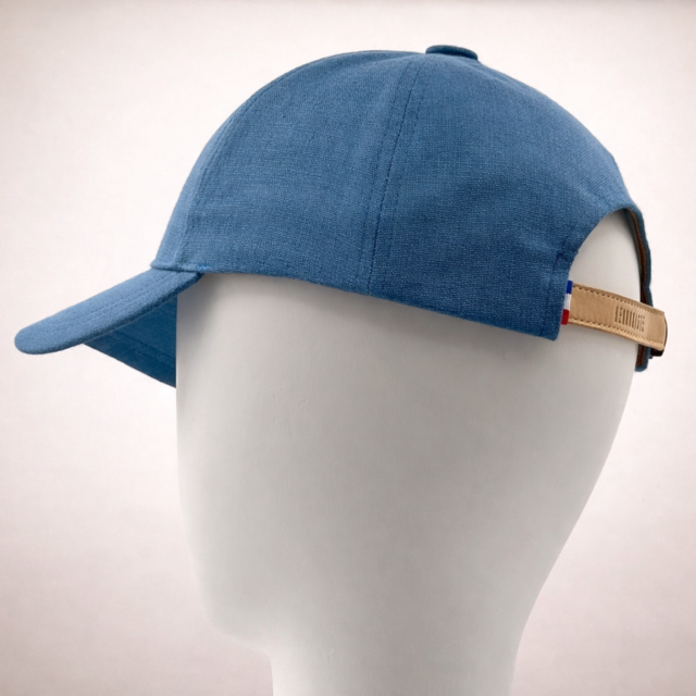 Headoniste - Casquette Lino bleu acier