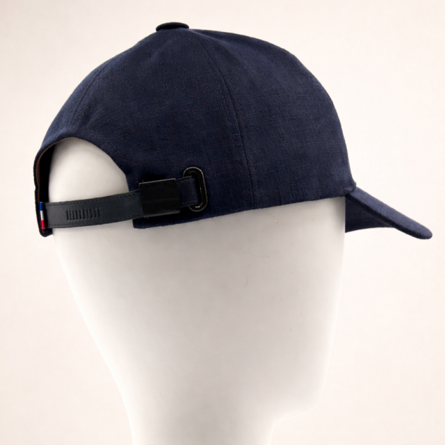 Headoniste - Casquette Lino bleu noir