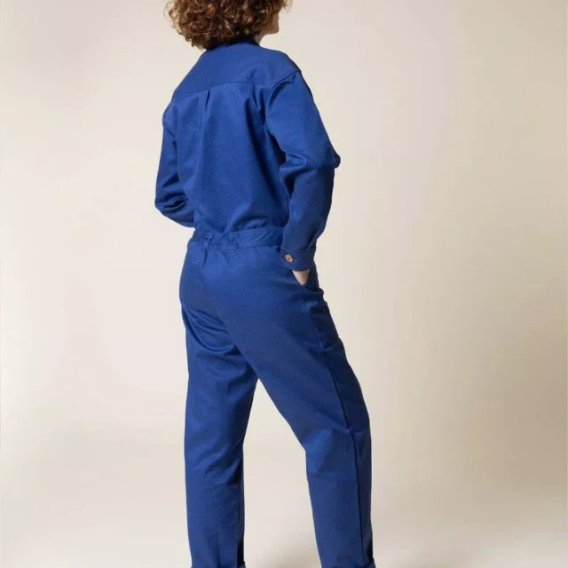 1083 - COMBINAISON BLEU OUVRIER 570 coton bio denimoriginal uni Femme
