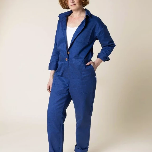 1083 - COMBINAISON BLEU OUVRIER 570 coton bio denimoriginal uni Femme