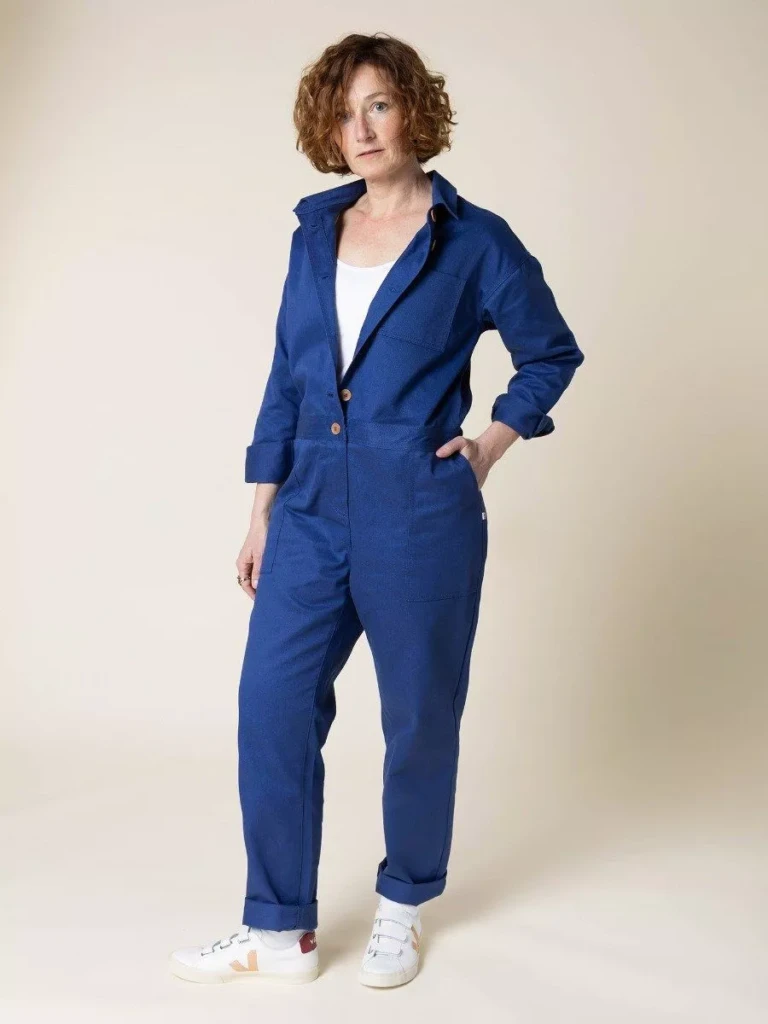 1083 - COMBINAISON BLEU OUVRIER 570 coton bio denimoriginal uni Femme