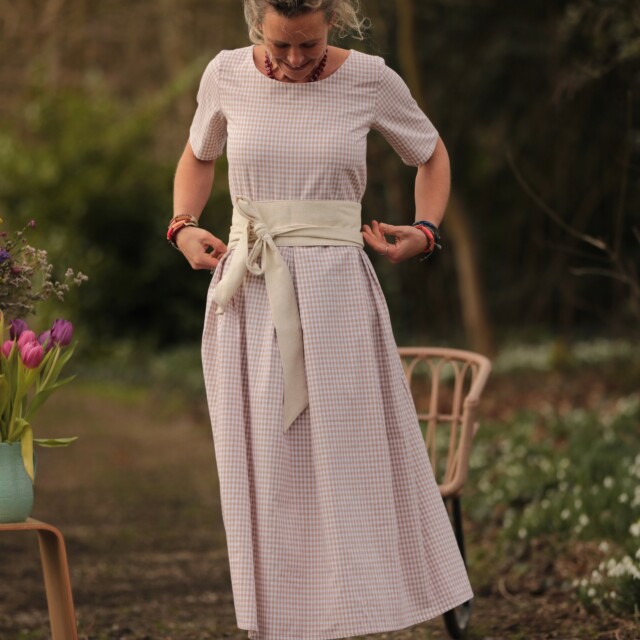 Quintessence - Robe Louisa - Vichy ficelle