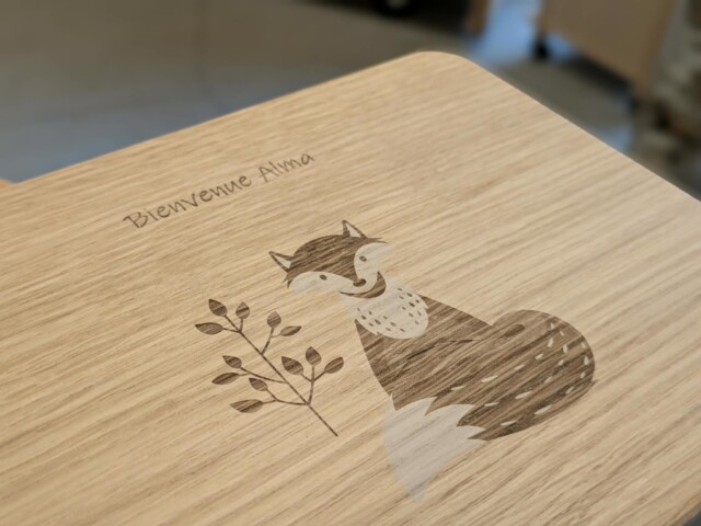 Manufacture Jacquemin - Coffret de naissance en bois personnalisable