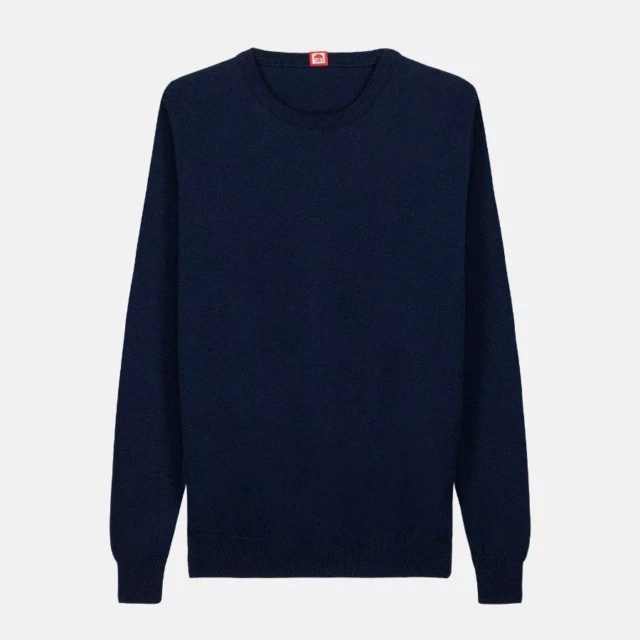 1083 - PULL 701 ESSENTIEL coton bio bleu marine