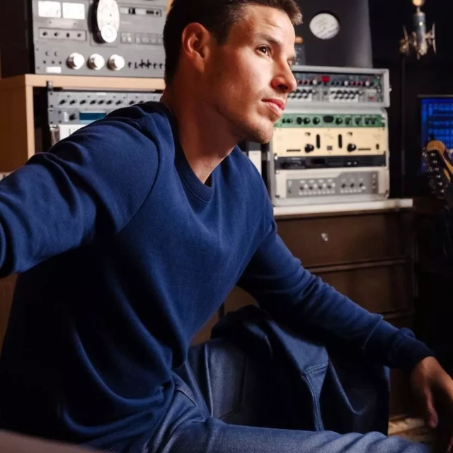 1083 - PULL 701 ESSENTIEL coton bio bleu marine