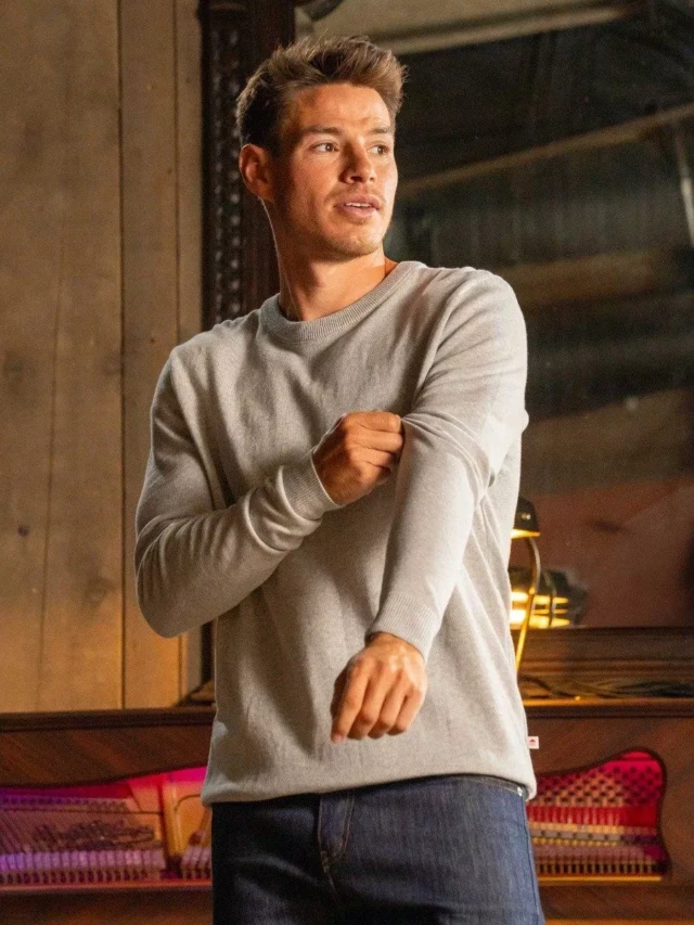 1083 - PULL 701 ESSENTIEL coton bio gris chiné