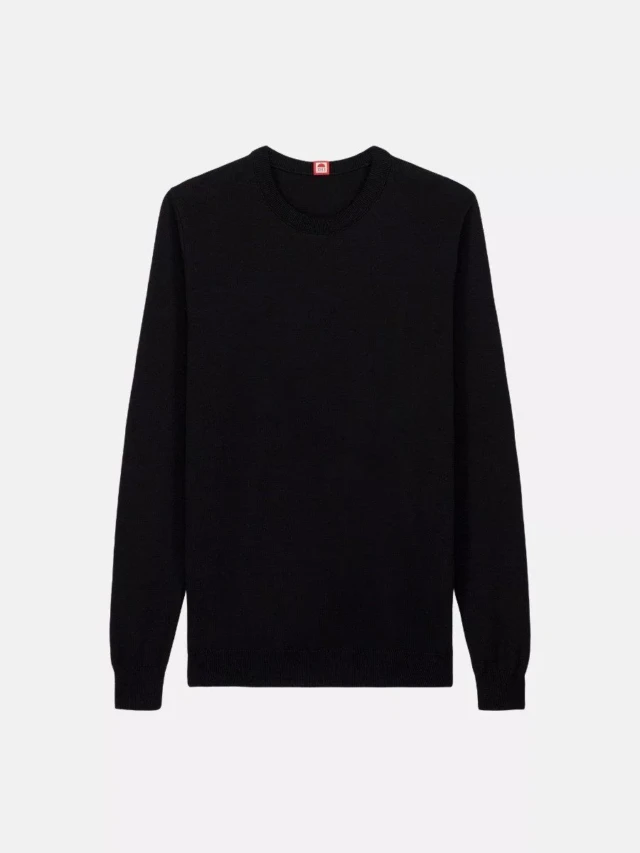 1083 - PULL 701 ESSENTIEL coton bio noir