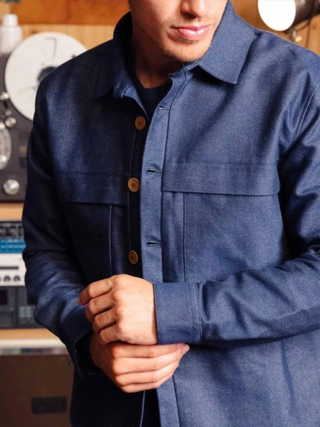 1083 - SURCHEMISE 721 DENIMORIGINAL coton bio bleu