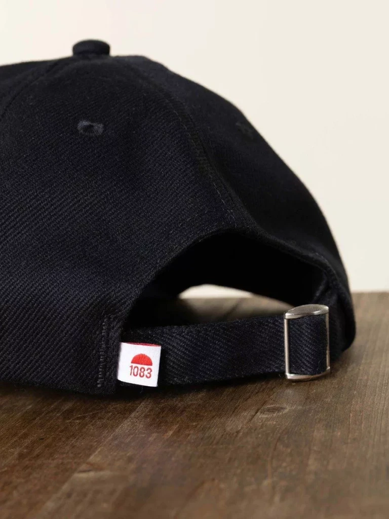 1083 - CASQUETTE 830 coton bio noir Unisexe