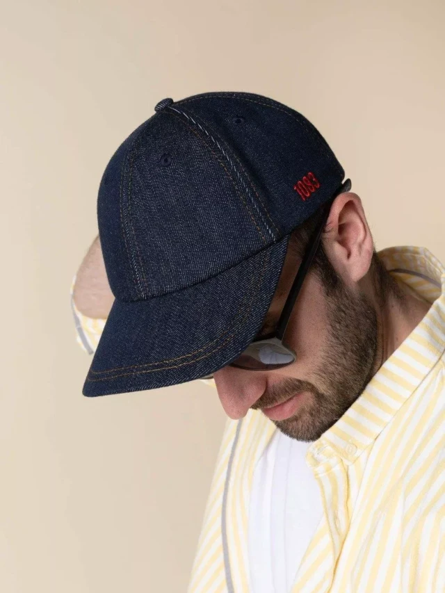 1083 - CASQUETTE JEANS bleu 830 coton bio Unisexe