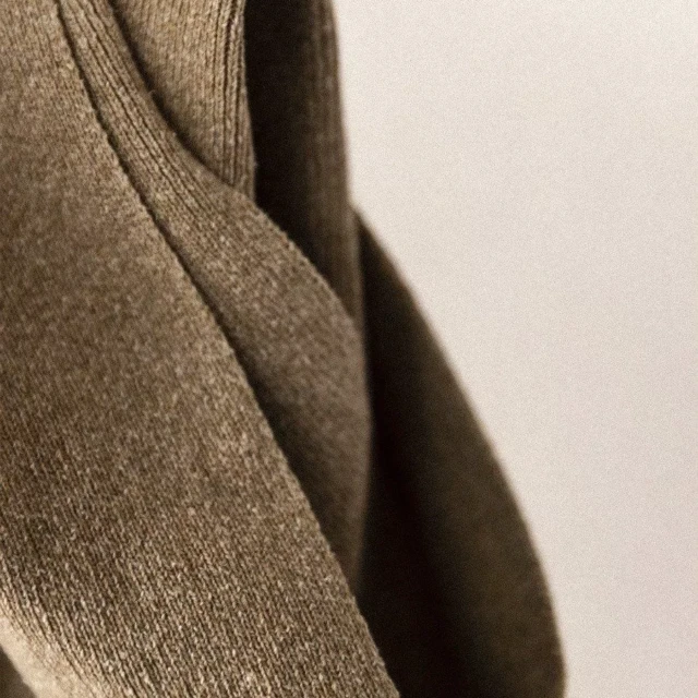 1083 - ECHARPE 842 écharpe beige coton recyclé durable