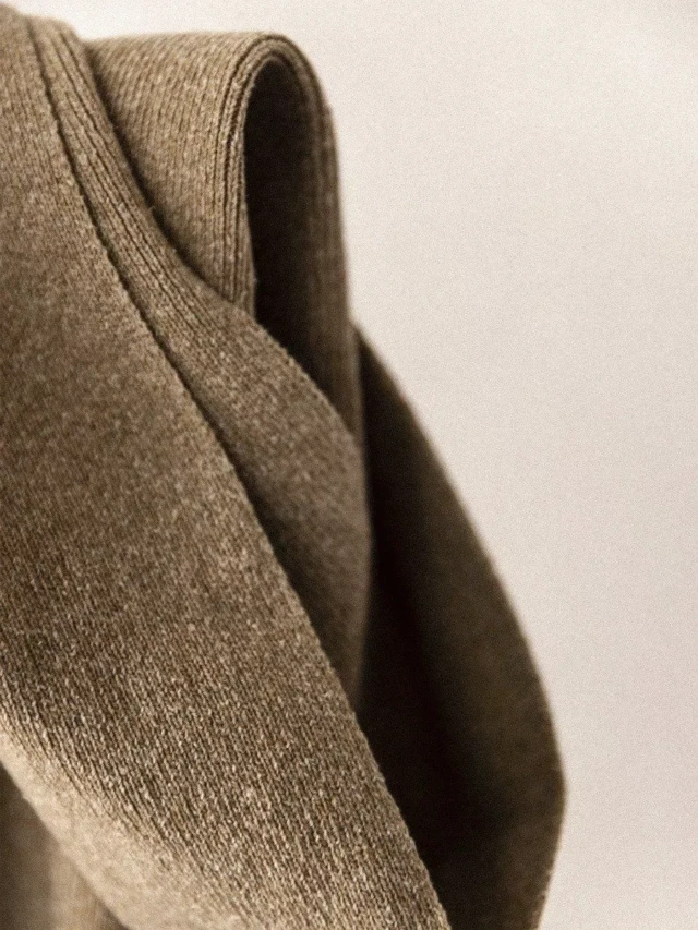 1083 - ECHARPE 842 écharpe beige coton recyclé durable