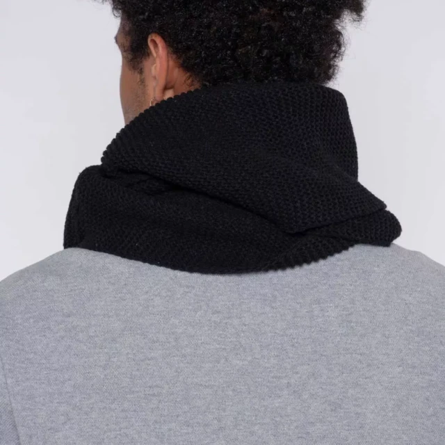 1083 - TOUR DE COU 844 coton recycle noir Unisexe