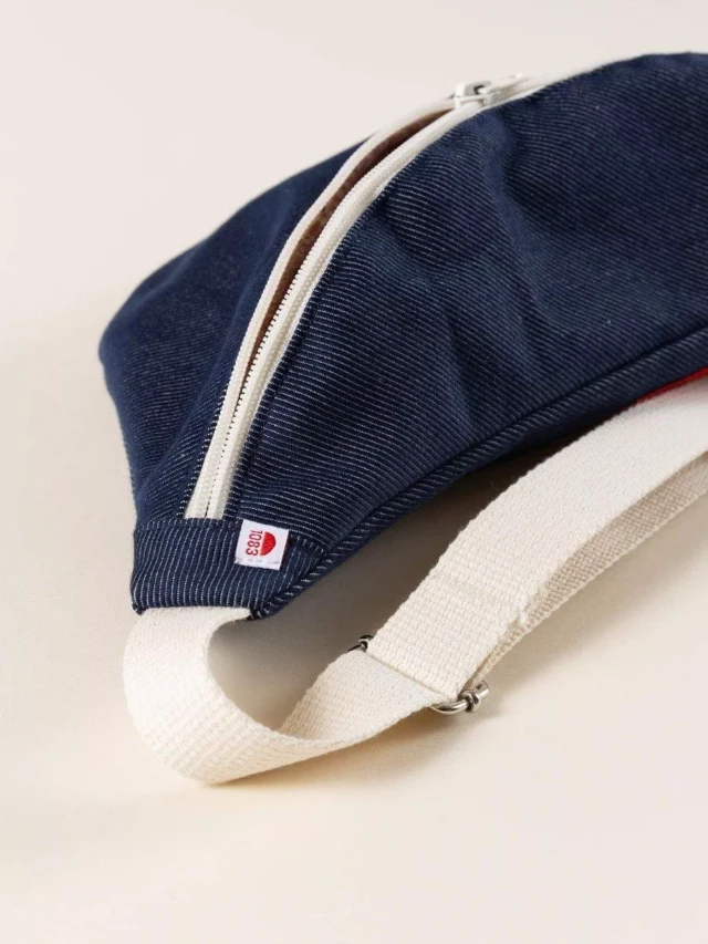 1083 - SAC BANANE DENIM 853 coton bio denimoriginal bleu Unisexe