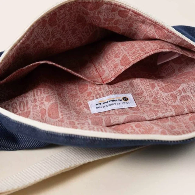 1083 - SAC BANANE DENIM 853 coton bio denimoriginal bleu Unisexe