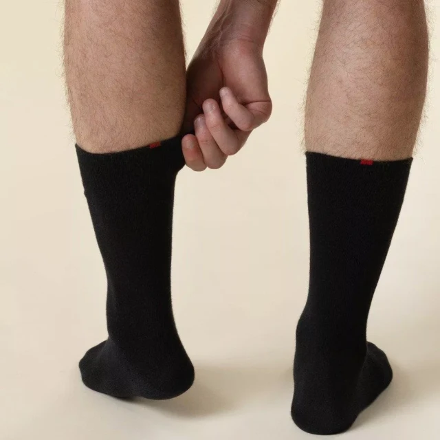 1083 - CHAUSSETTES 870 coton bio noir Unisexe