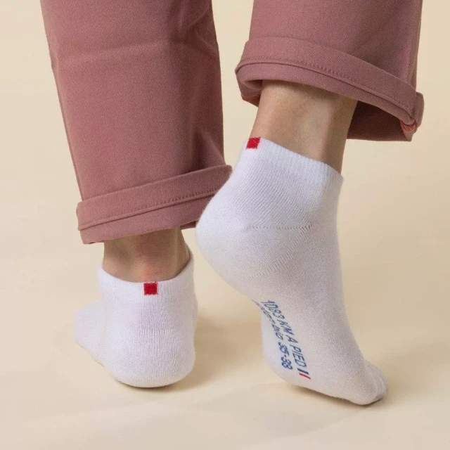 1083 - SOCQUETTES 871 coton bio blanc Unisexe