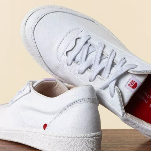 1083 - SNEAKERS 902 cuir blanc Unisexe