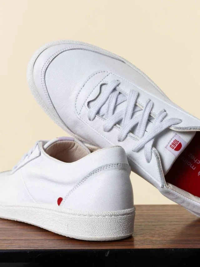 1083 - SNEAKERS 902 cuir blanc Unisexe