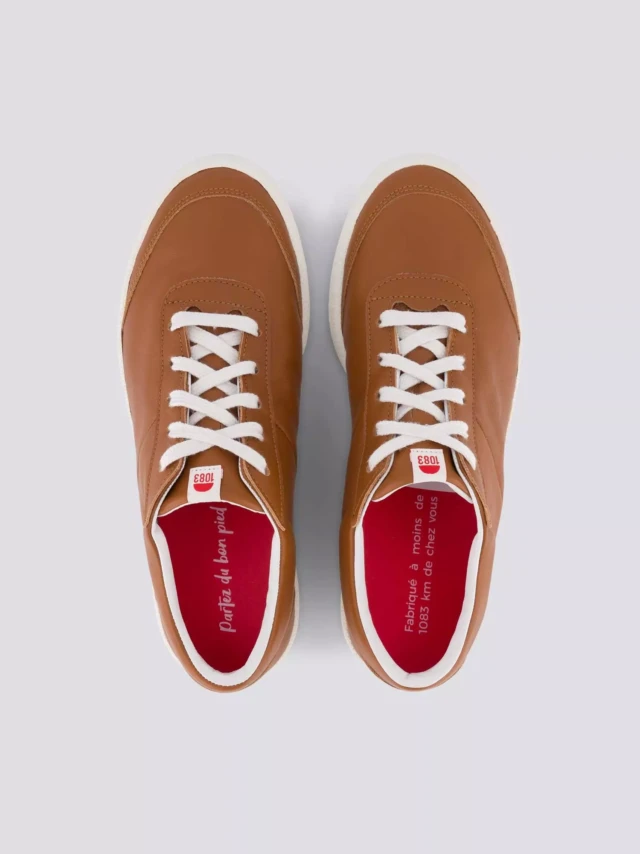 1083 - SNEAKERS 902 cuir camel Unisexe