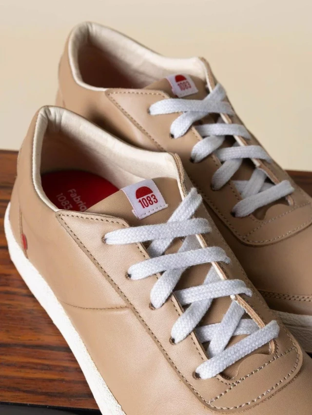 1083 - SNEAKERS basses 902 cuir cappuccino Unisexe