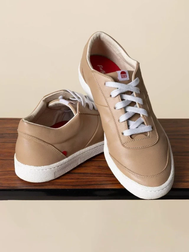 1083 - SNEAKERS basses 902 cuir cappuccino Unisexe