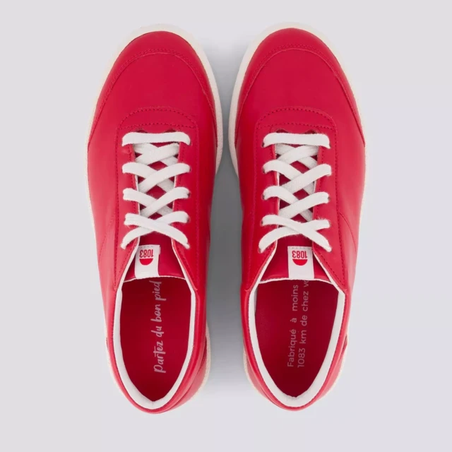 1083 - SNEAKERS 902 cuir rouge Unisexe