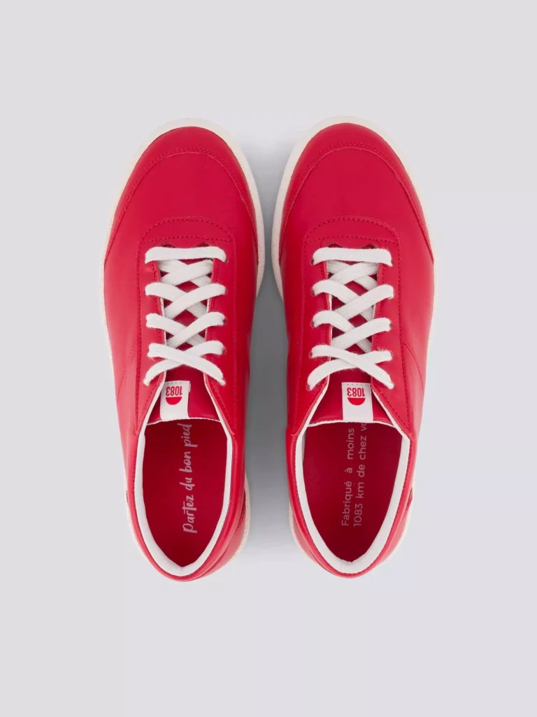 1083 - SNEAKERS 902 cuir rouge Unisexe
