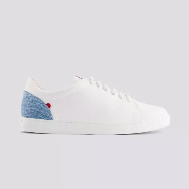 1083 - SNEAKERS 912 cuir blanc délavé clair Unisexe