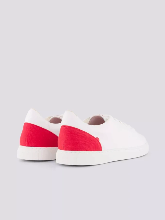 1083 - SNEAKERS 912 cuir rouge Unisexe