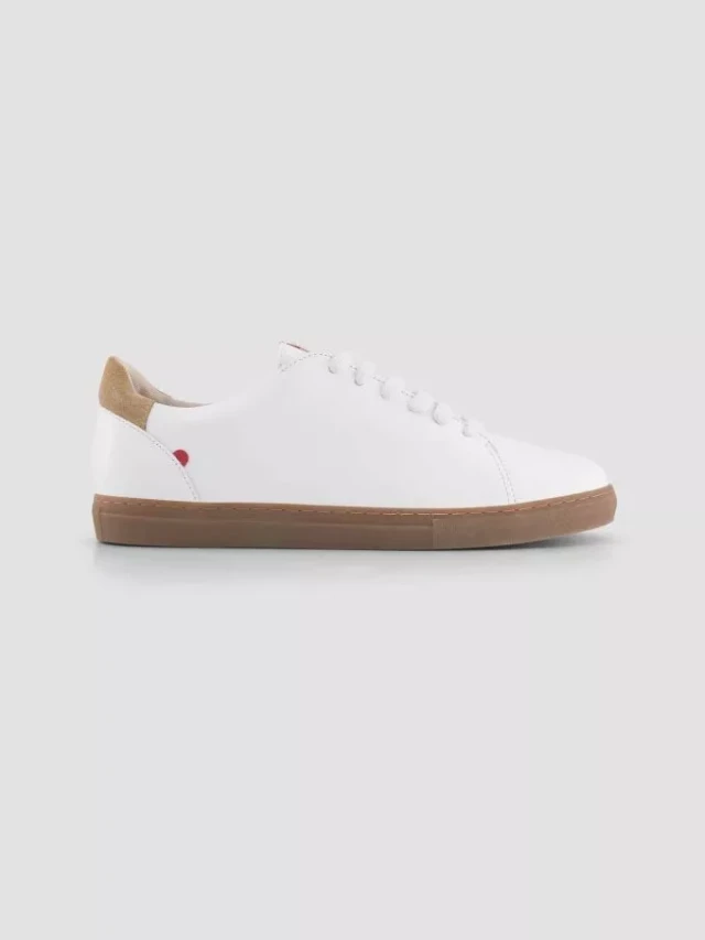 1083 - SNEAKERS 912 cuir blanc naturel Unisexe