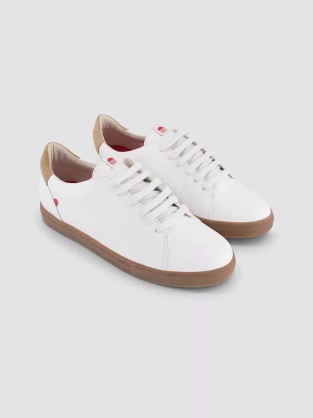 1083 - SNEAKERS 912 cuir blanc naturel Unisexe