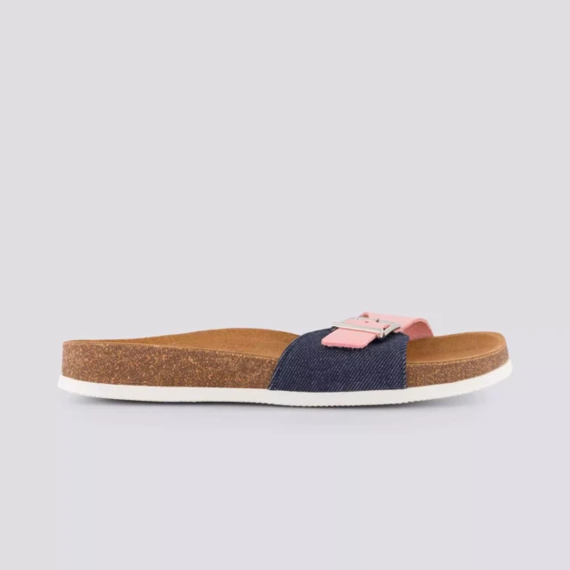 1083 - CLAQUETTE ROSE 922 coton bio cuir rose Unisexe