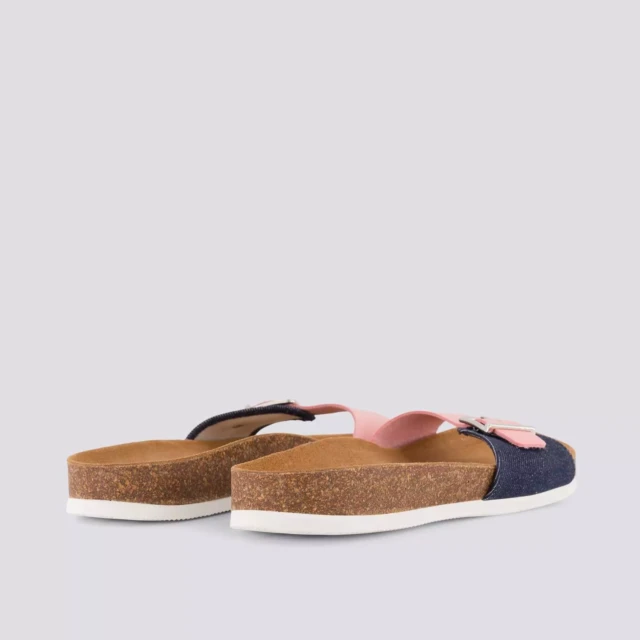 1083 - CLAQUETTE ROSE 922 coton bio cuir rose Unisexe