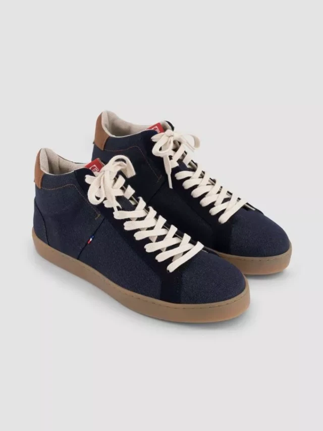 1083 - SNEAKERS RECYCLEES 949 SESSILE montantes superdenim bleu Unisexe