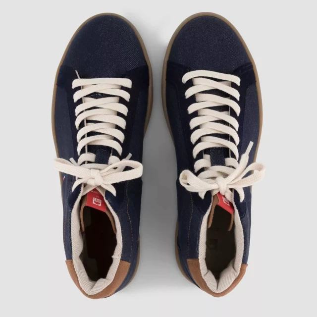 1083 - SNEAKERS RECYCLEES 949 SESSILE montantes superdenim bleu Unisexe