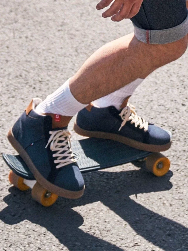 1083 - SNEAKERS RECYCLEES 949 SESSILE montantes superdenim bleu Unisexe