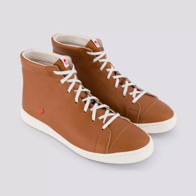 1083 - SNEAKERS MONTANTES 951 cuir camel Unisexe