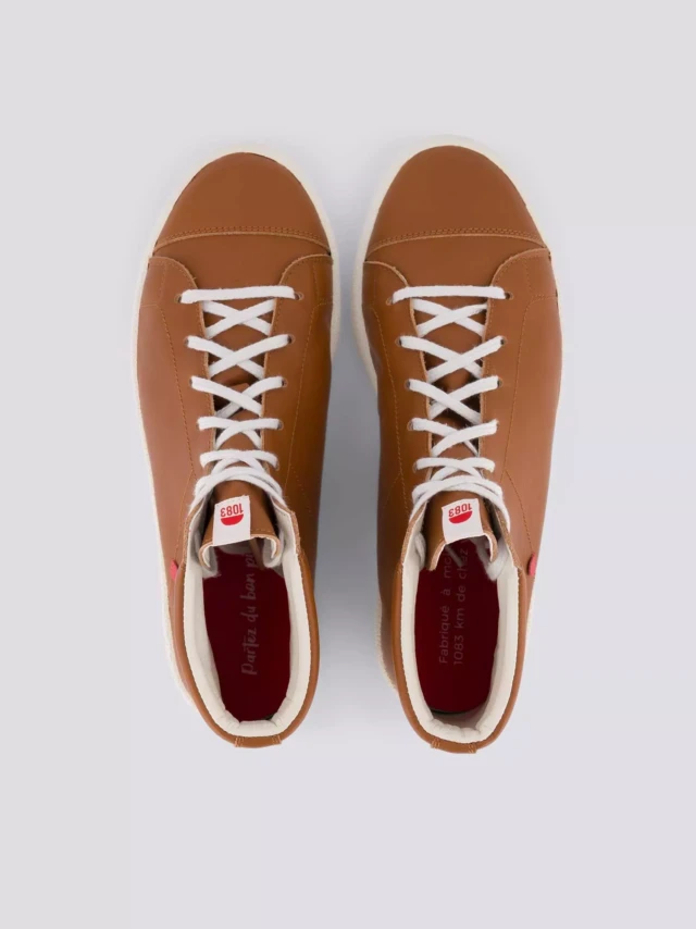 1083 - SNEAKERS MONTANTES 951 cuir camel Unisexe