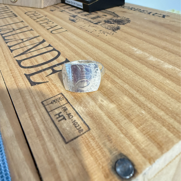 Bague Oscar 10 centimes par la marque Le P’tit Franc Le P’tit Franc - Bague Oscar 10 centimes