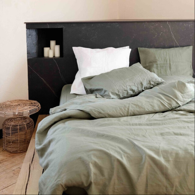 Loulenn - Housse de couette en lin lavé français