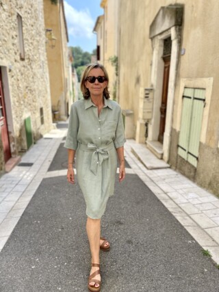 Robe en lin Nina par la marque Laurence Carroy Laurence Carroy - Robe en lin Nina
