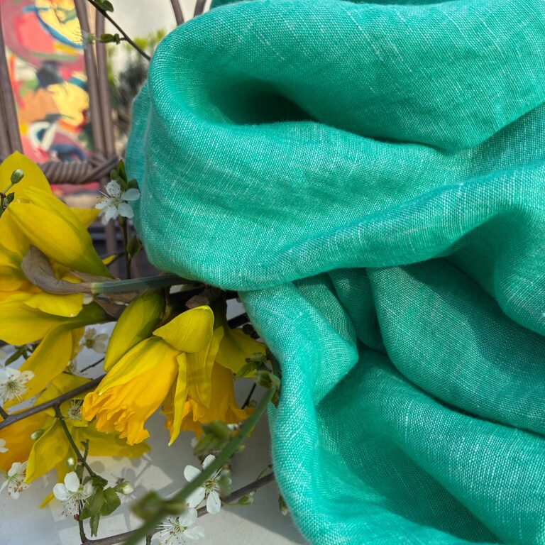 Meta SS25 - Jupe longue Maya - lin chiné vert pep's – XL