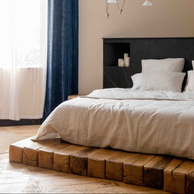 Loulenn - Housse de couette en lin lavé français